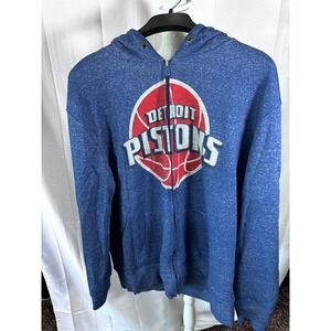 NBA Detroit Pistons UNDRCRWN Full Zip‎ Hoodie Basketball Sweatshirt XLarge XL